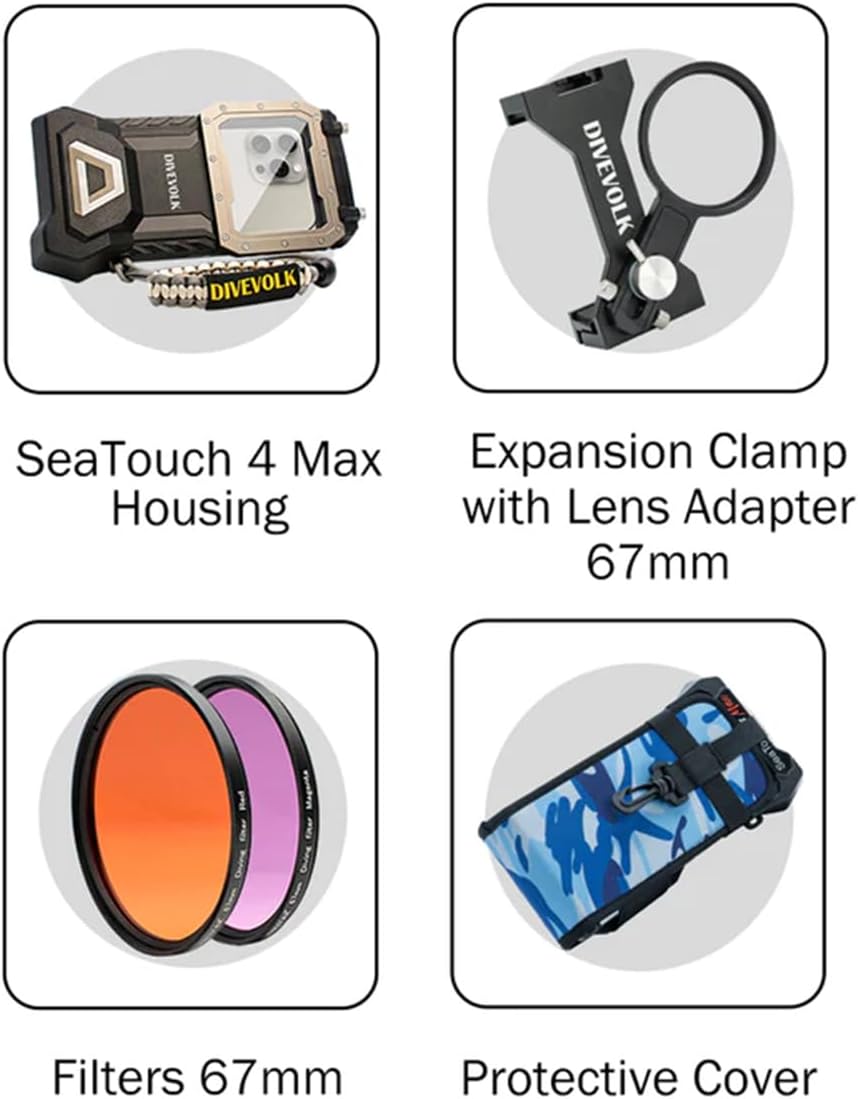 DiveVolk SeaTouch 4 Max Underwater Smartphone Filter Kit