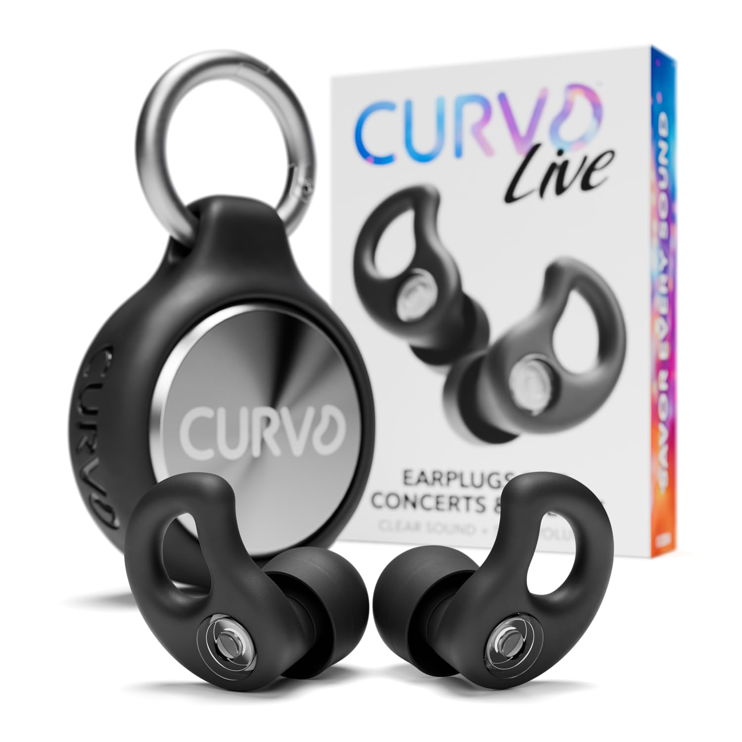 CURVD Live Stylish High-Fidelity Concert Earplugs