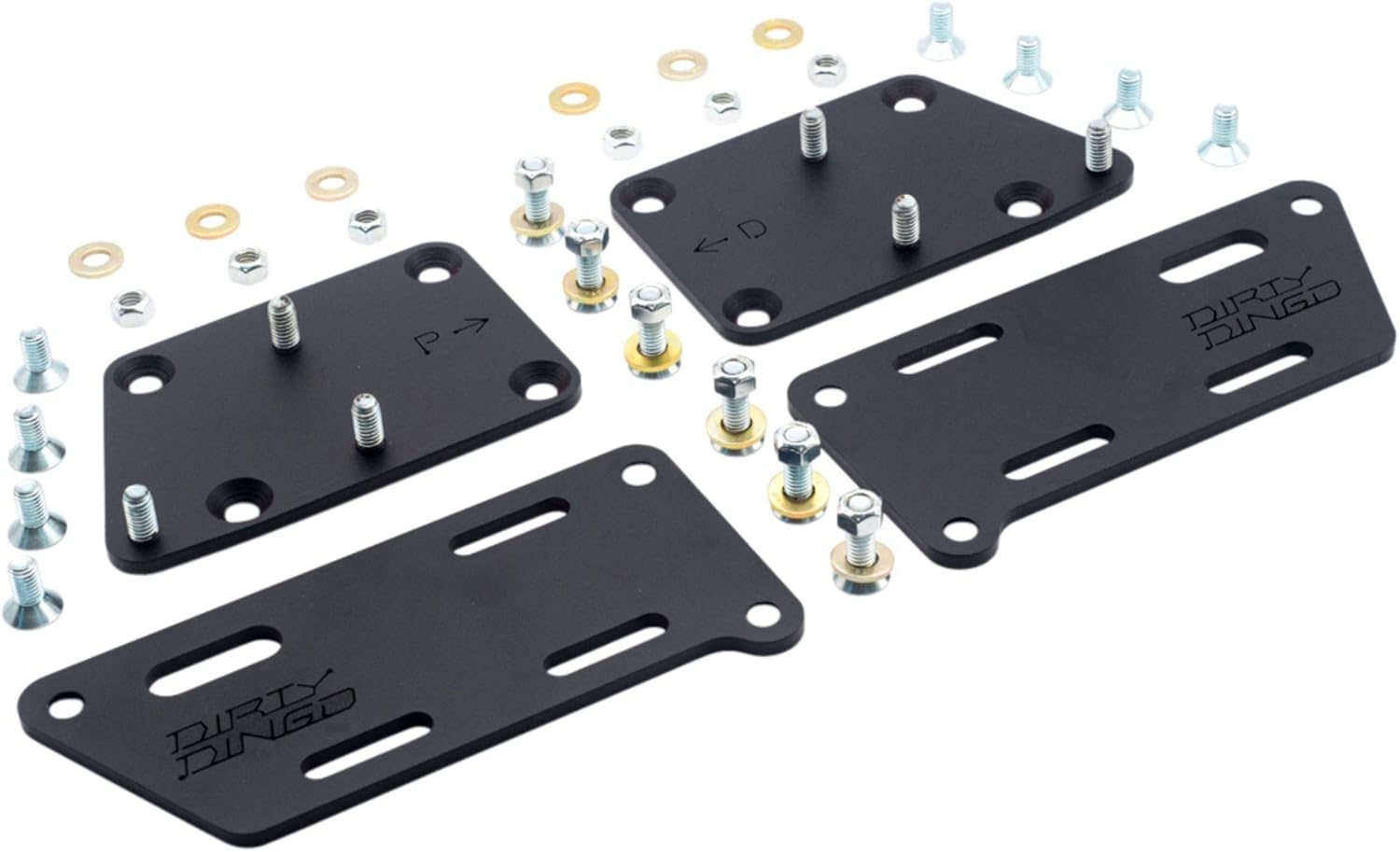 Dirty Dingo Mustang 1996-2004 LS Upgrade Conversion Mounts Plain Steel