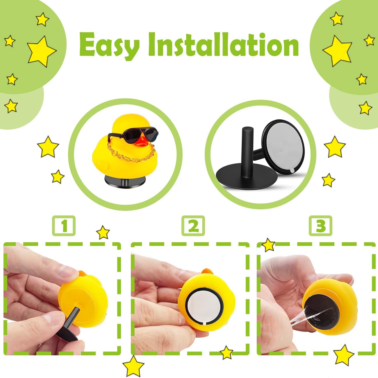 ROMASO 20Pcs Duck Holder for Jeep, Duck Plugs for Jeep Dash, Dashboard Duck Mounts Duck Stands,Rubber Ducks Accessories(Excluding Rubber Ducks)