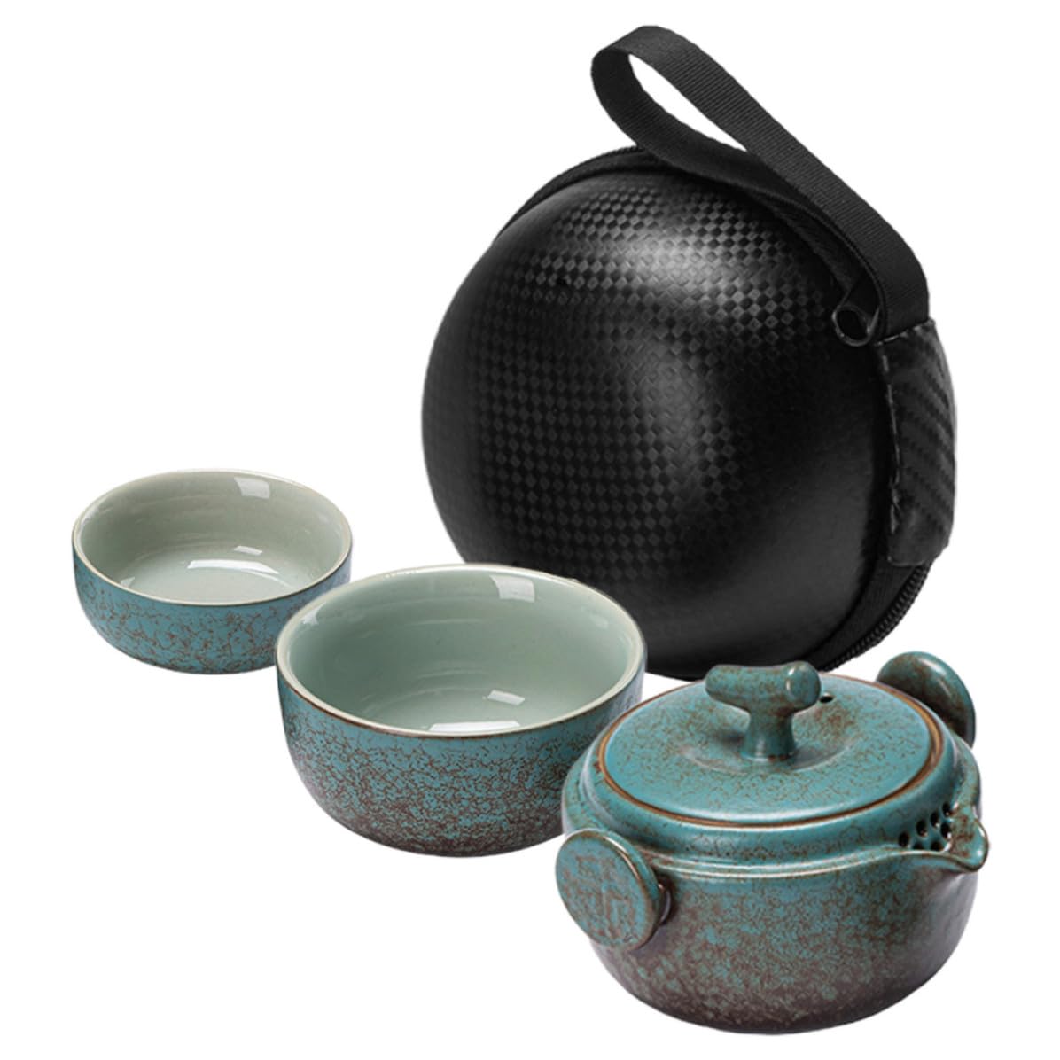 Juego de té de viaje para disfrutar de una fiesta de té portátil en el campo
