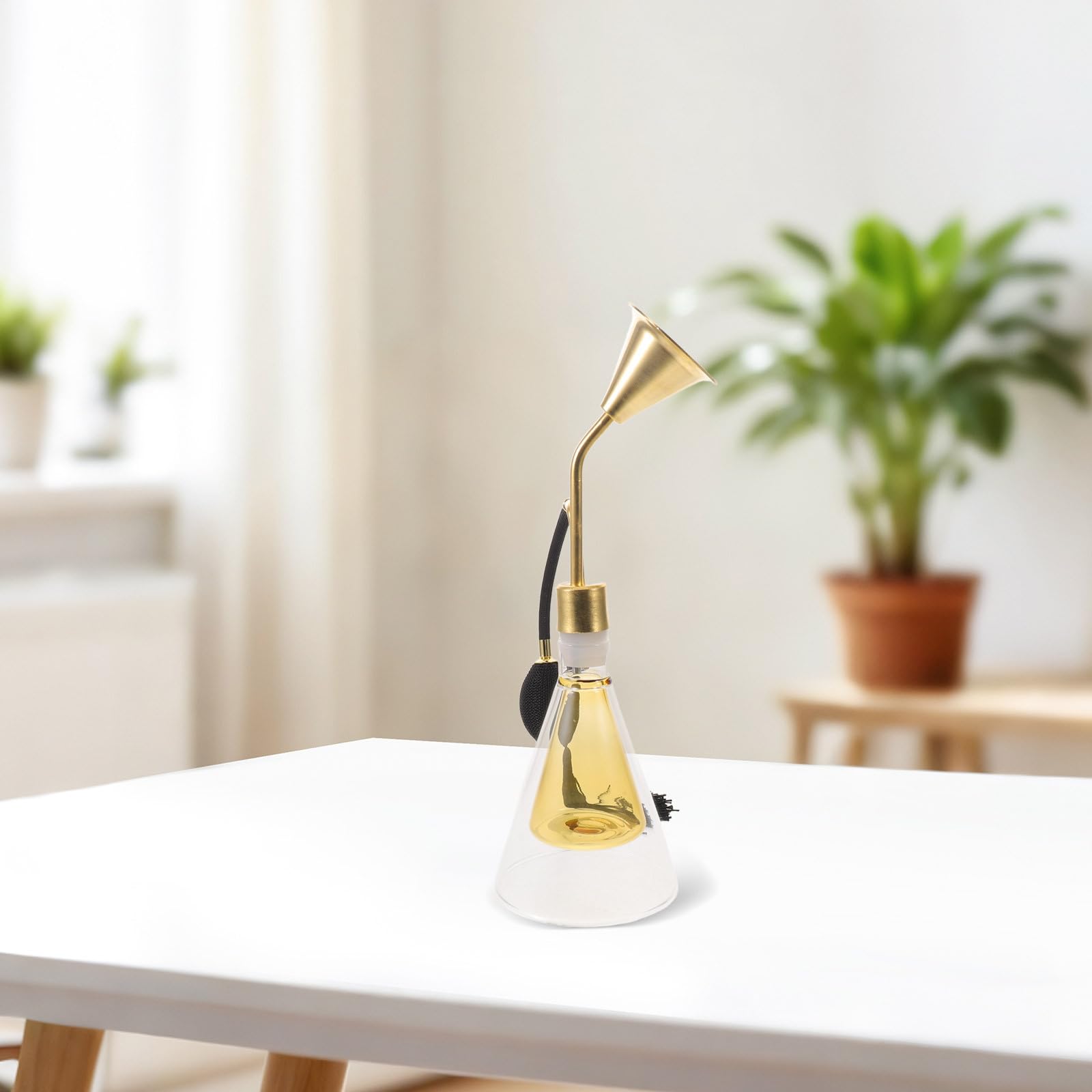 TOYANDONA Diffusore Aroma in Vetro Oro con Distribuzione Raffinata del Profumo e Design Portatile per Camere da Letto e Viaggi