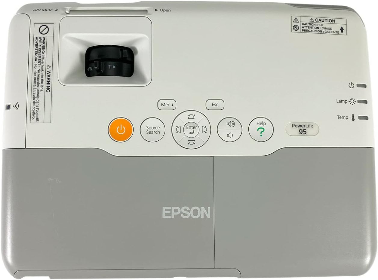 Epson PowerLite 95 3LCD XGA 2600 Lumen Projector (V11H383020)