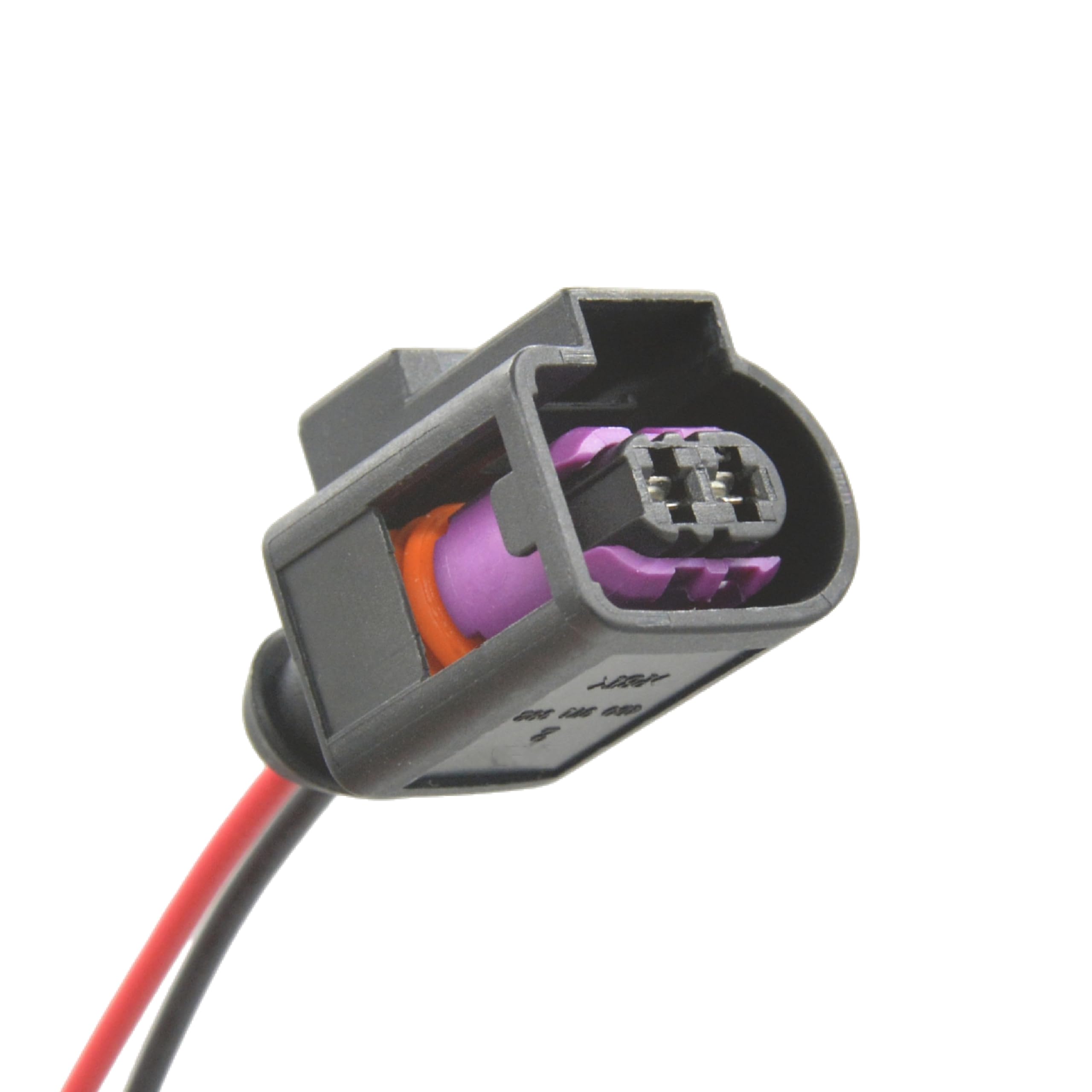 2 Pin Auto Connector Fuel Injector Wiring 4D0971992(4D0 971 992) - Compatible with VW, Audi, Generator for VW Audi Generator Plug (Interior Red)