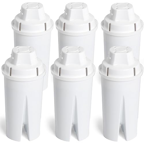 Amazon Basics Enhanced Water Filter, Brita Filter Replacement, 6-Pack