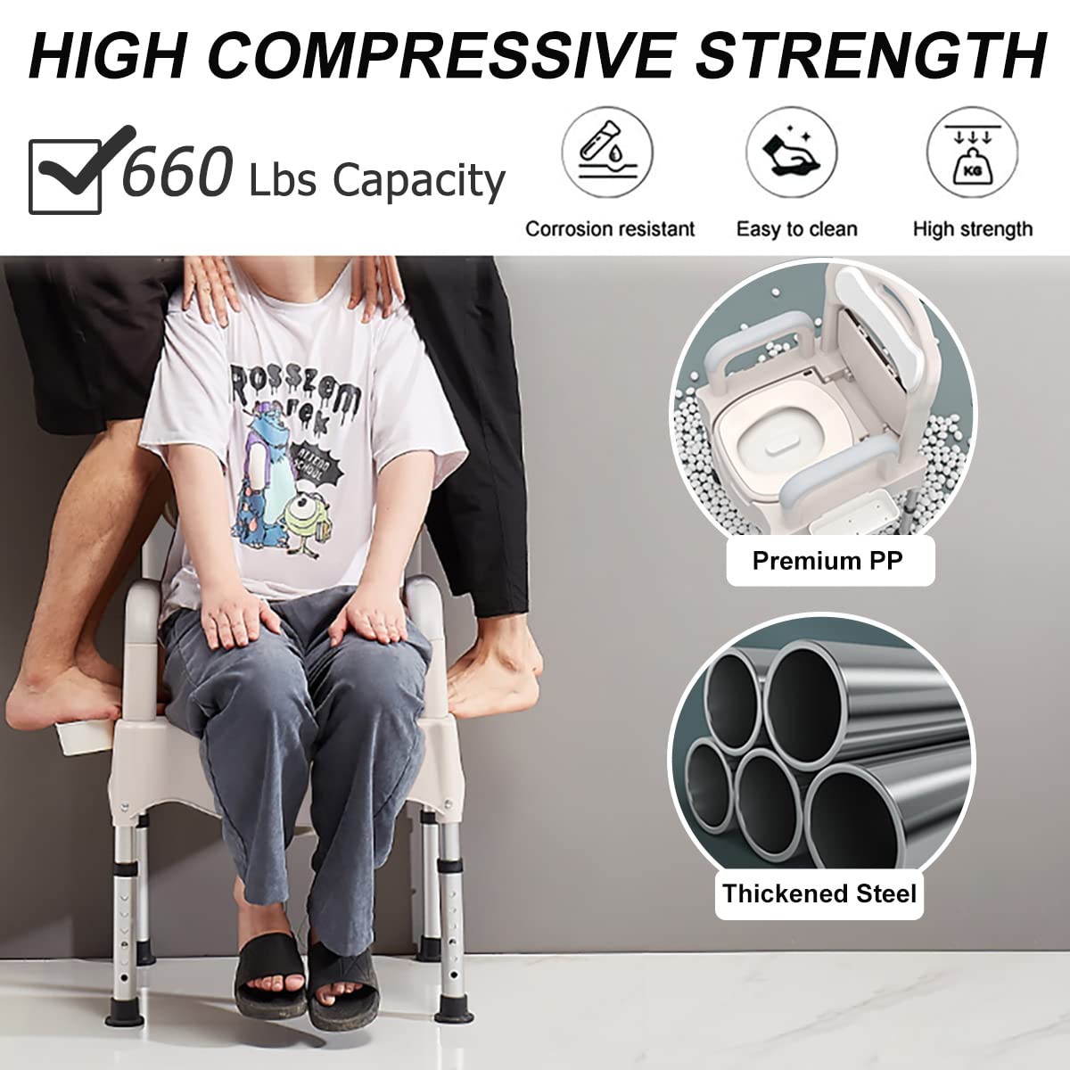 Buy HUIBDLA Bedside Commodes, Bedside Toilet, Commode Chair, Height