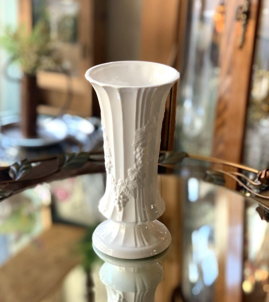 Amazon.co.jp: フラワーベース 花瓶 置物 陶器 ブドウ GOTO ORIGINAL