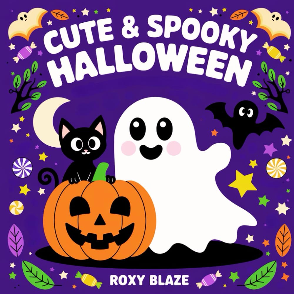 Cute & Spooky Halloween: Adorable and Spooky Designs for a Relaxing and Fun Halloween