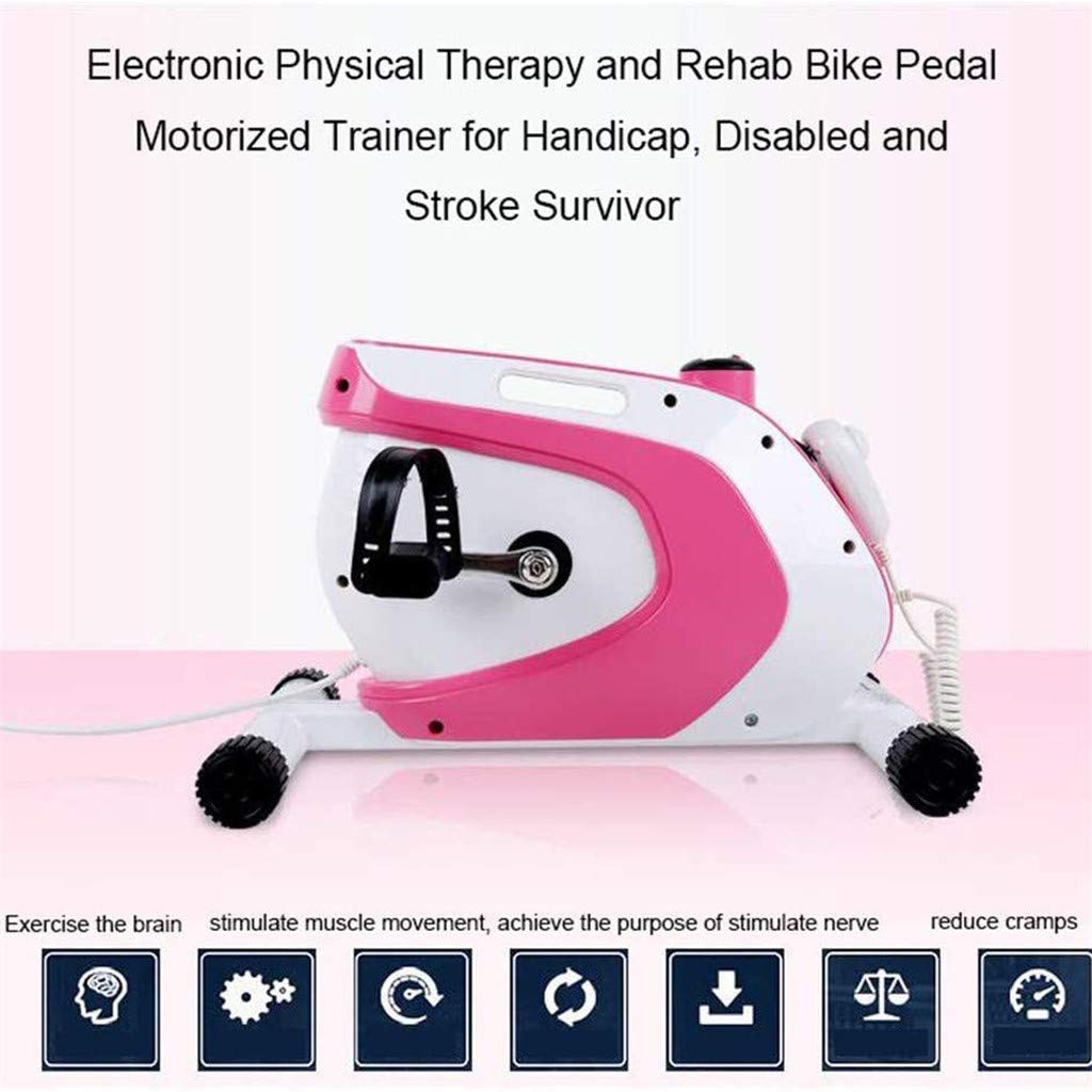 Pedaleador eléctrico, Bicicleta estática para Personas Mayores, Entrenamiento de extremidades Superiores e Inferiores, Equipo de rehabilitación doméstico, Modo Dual eléc