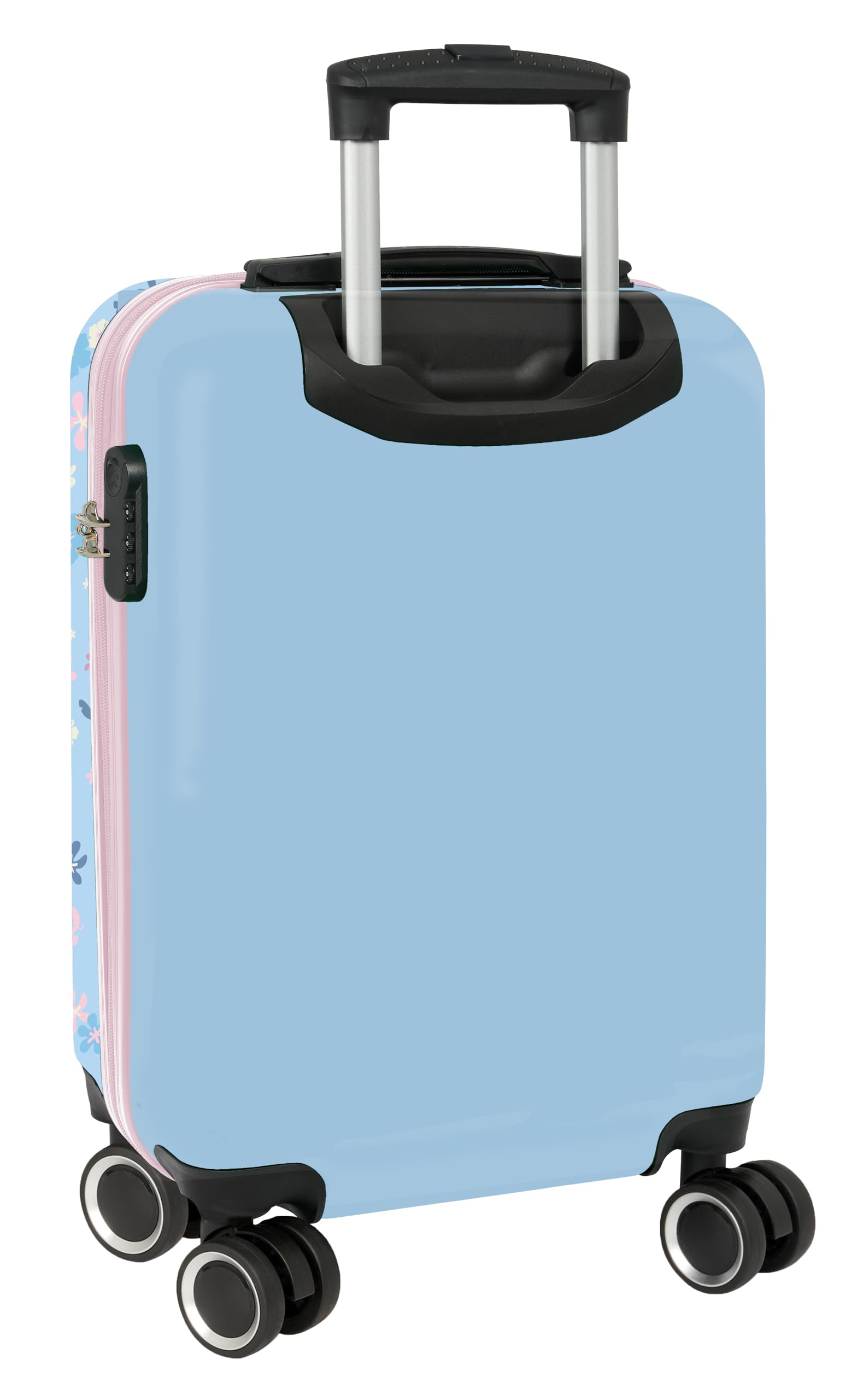 Stitch Happy - Trolley de Cabina 20 Pulgadas, Maleta con Ruedas, Candado de Seguridad, Maleta Ligera, 34.5x20x55 cm
