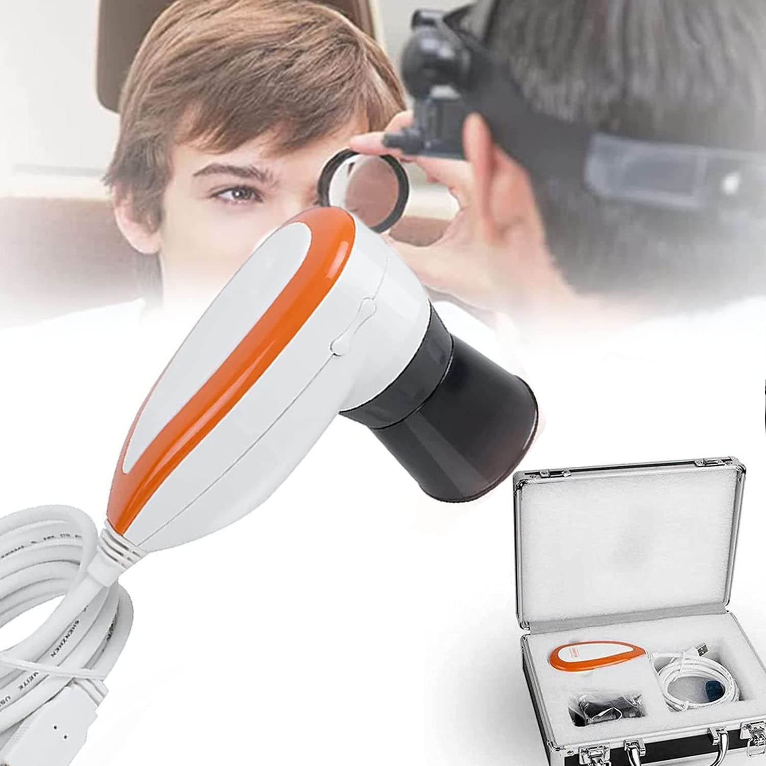 Kamera analizy IRIS,5 milionów pikseli wysokiej rozdzielczości 2560 * 1920 USB2.0 Interfejs Iriscope Diagnostic Eye Camera,z pojedynczym podwójnym sterowaniem lampy regulowaną Win7,Win8, Win10, Win11