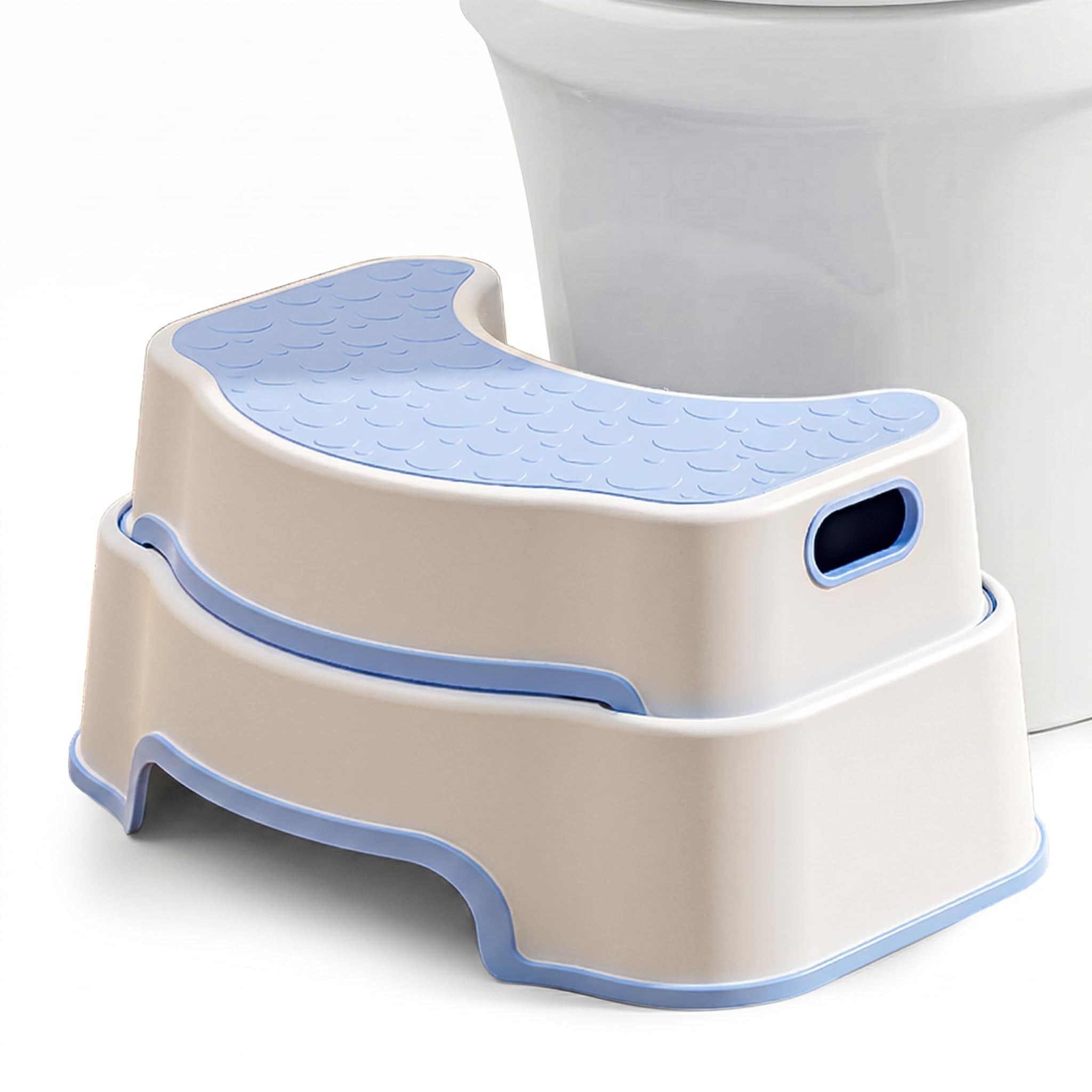 Toilettenhocker Erwachsene, Rutschfester Badezimmer-Kindertoilettenhocker, Einfach zu Reinigen Tritthocker Kinder, Hocker Toilette für Kleinkinder, Senioren und Personen