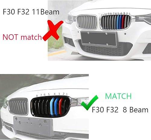 Miniatura 2 de Lanyun - Tiras para parrilla de BMW