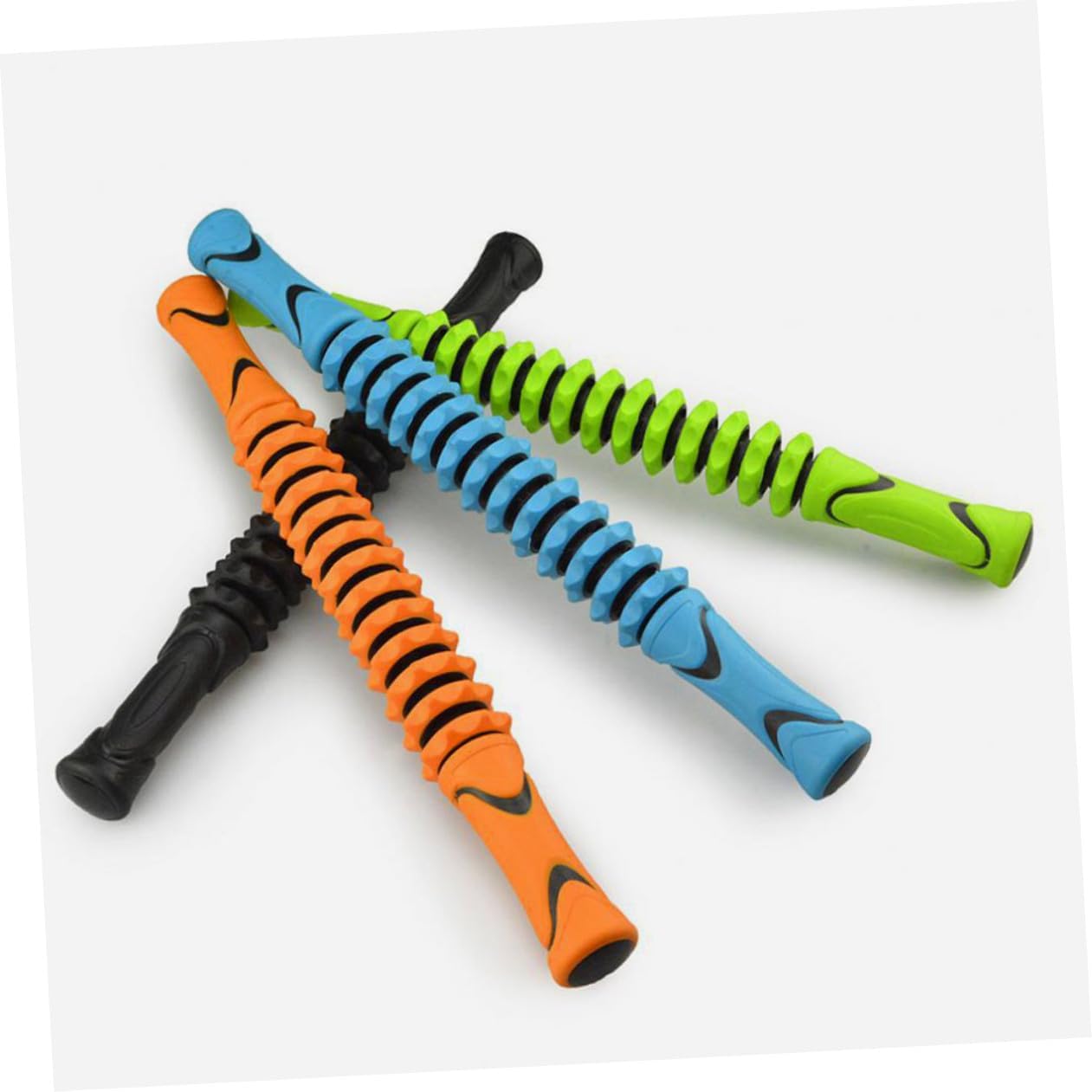 Mikinona Multi-Functional Muscle Massager Roller Stick for Back and Abdomen Exercise Relaxation Tool for Men and Women Orange Body Massage Roller for Home Use