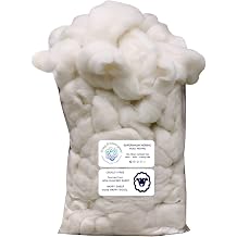 Superwash Merino Wool Roving. ألياف من مصادر أخلاقية ومسؤولية للغزل والمزج والتعبئة والحشو - 1 LB Bag، Natural White Combed Top   