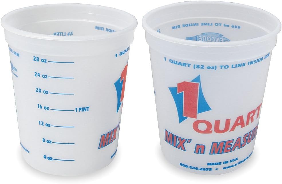 Paint Mix/Measure Cont., 1 qt., PK24