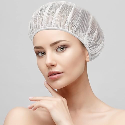 Miniatura 7 de Gorro de malla para dormir, 4 unidades, red para el cabello para mujer, red de pelo para dormir, gorro de malla nocturna para protección del cabello