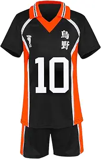 [Formemory] 烏野高校 ハイキューコスプレ衣装Tシャツ ユニフォーム コスプレ 衣装 烏野高校 澤村大地 影山飛雄 日向翔陽 菅原孝支 運動服 バレーボールウエア 半袖 学生制服 コスチューム ユニセックス 5サイズ