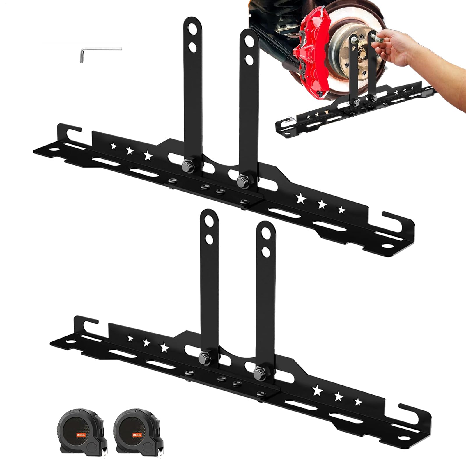 Herramienta de Alineación de Ruedas Placas De Alineacion Y Reparacion De | Equilibrador del Tren Delantero Para Coche Camion SUV Bicicleta Taller Garaje Exterior Y Domestico