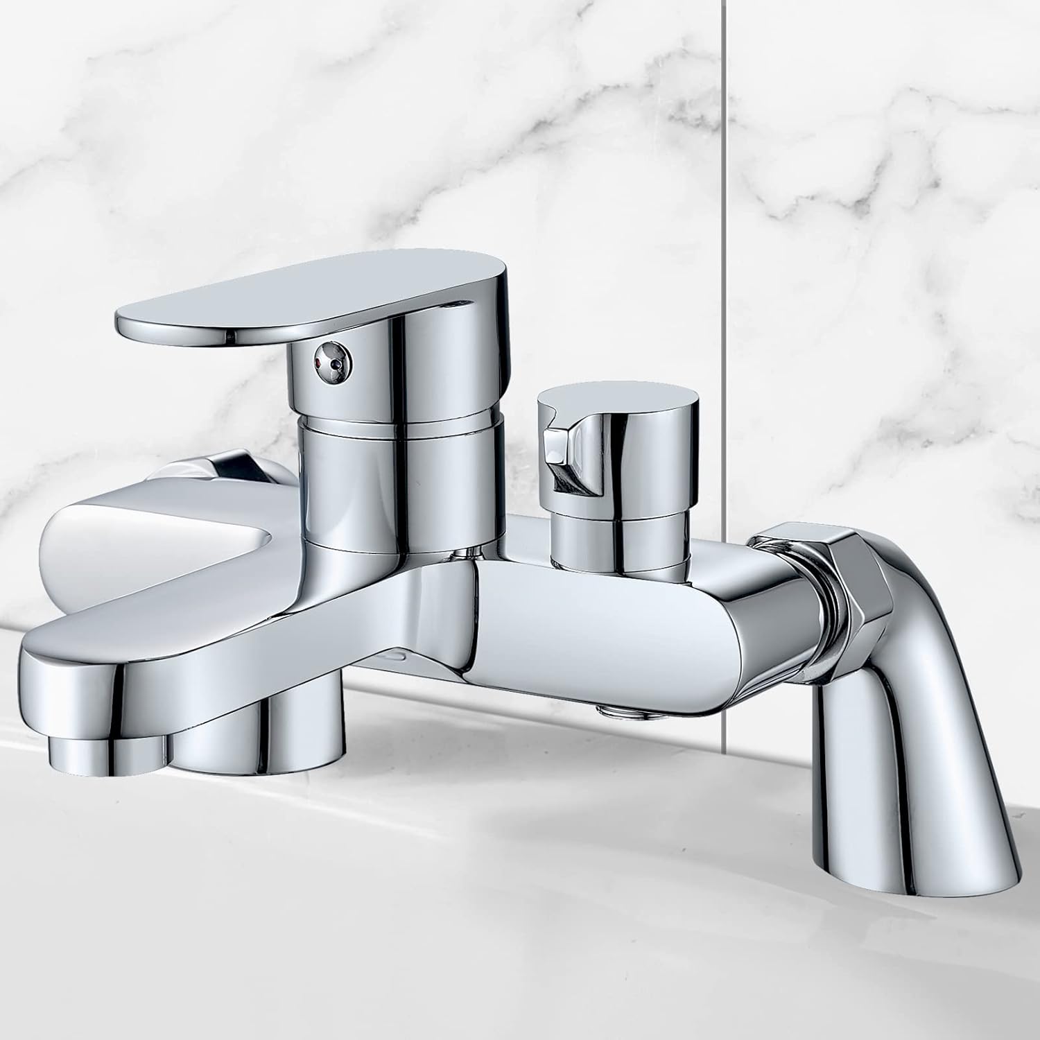 Bath Shower Mixer Tap Modern Bath Taps Deck Mounted Shower Tub Filler