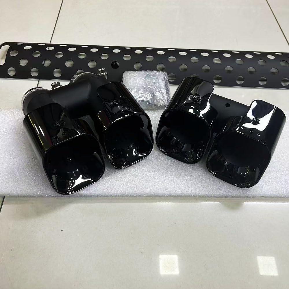 diesel variant Exhaust Pipe Trim Kit for 2020-2026 LR Defender 110/130/90 Dual Exhaust Pipe mask Exhaust Modification Decorative Exterior Accessories with Tail Pipe Decoration Guard Board