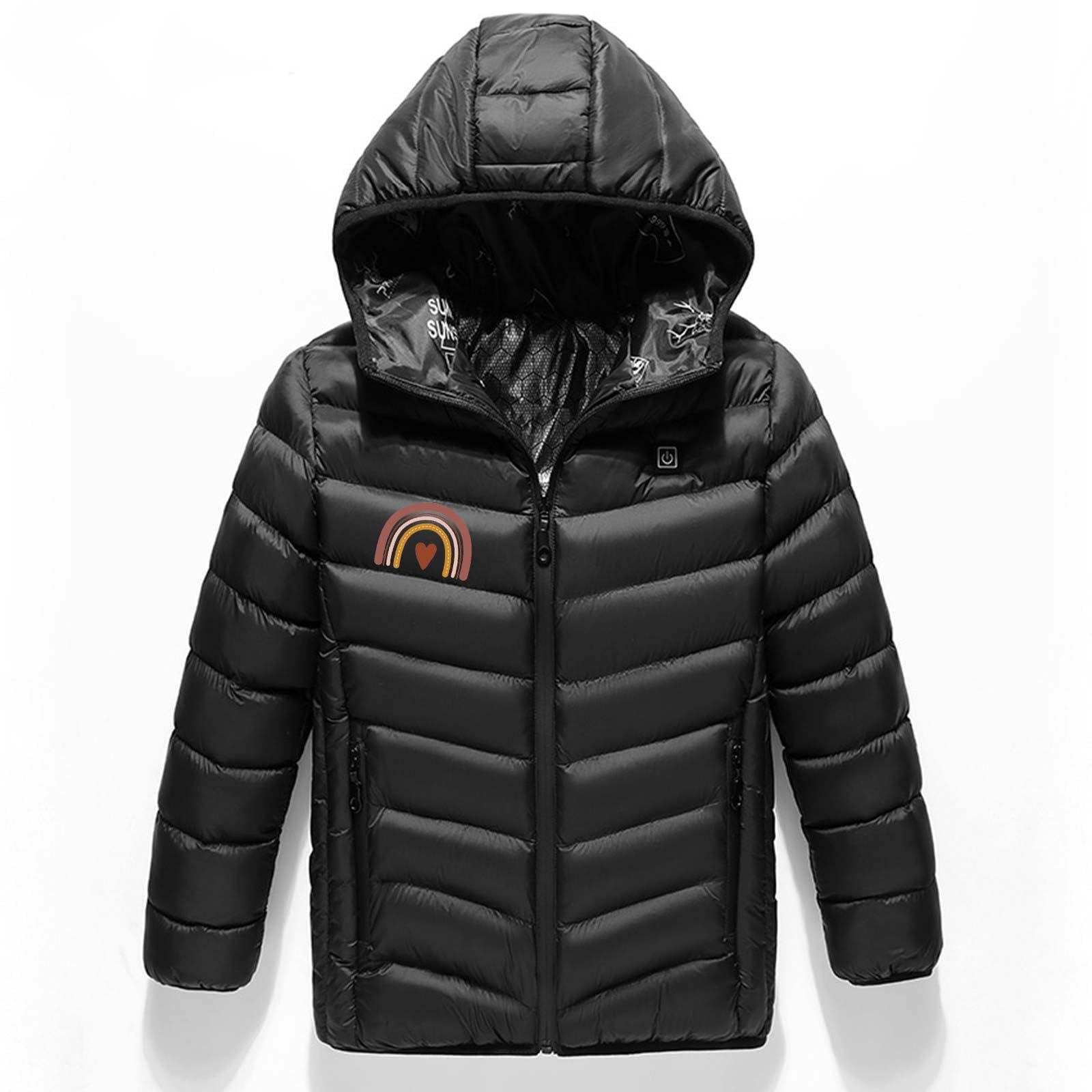 YAOJIWANG NiñOs Chaqueta Calefactable Chaleco Grueso, Ropa Deportiva, USB Chaquetas Calefactables Abrigos Para Acampar, Esquí, Chaleco Calefactor EléCtrico Usb, Chaquetas, Abrigo Lavable