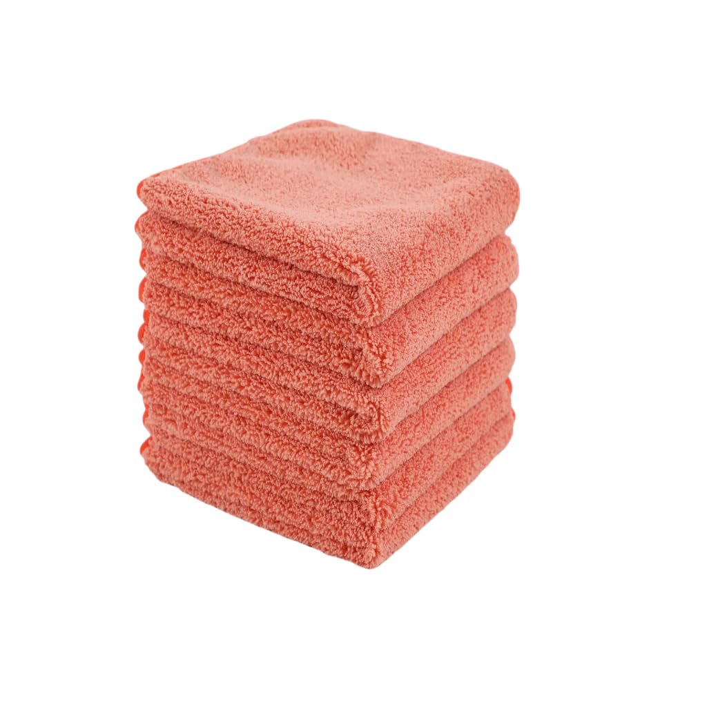 Active Mikrofasertuch Orange [Zwei Seiten für Reinigung & Finish] – weiches Autopflege-Tuch für folierte Fahrzeuge, Sensible Lacke, Versiegelungen & Wachse