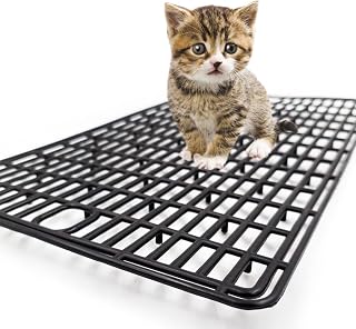Plastic Mesh Tray for Dogs, Cats & Small Pets – Anti-Leak Crate Floor Grid, Cage Liner for Travel Carriers, Breathable Hygienic Base, Cut-to-Size PP Plastic (15.7x9.4 in)