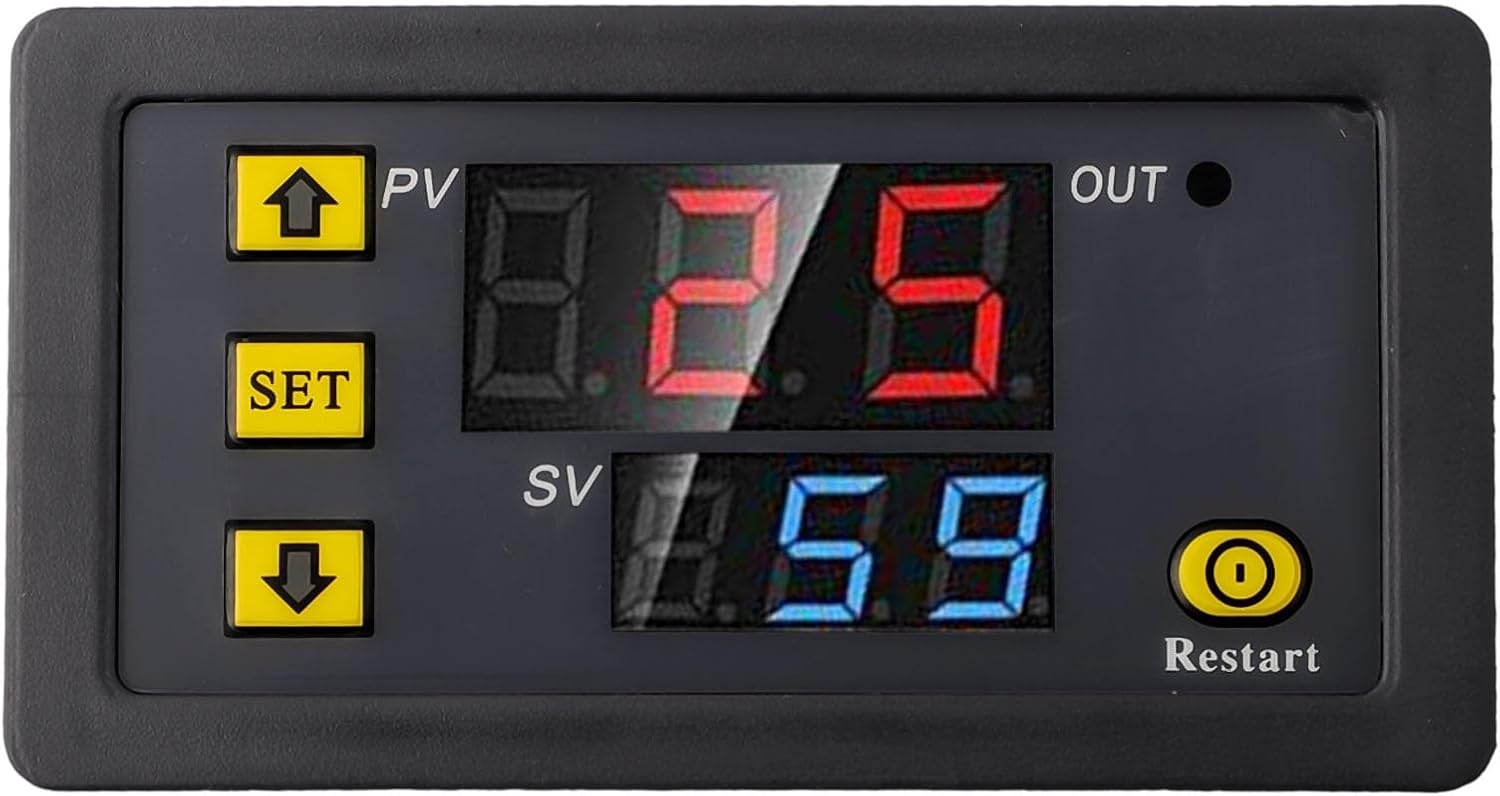 Brand Name DC 24V Timer for Relay Module Programmable Digital Time Delay Switch 20A Cycle ON-Off Control 0-999s/min/h LED Display for Light Water Pump Engine(24v)