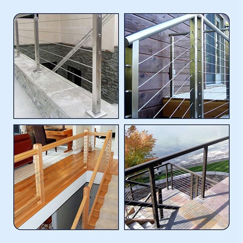 Generic 40Pack 30 Degree Stainless Steel Angle Beveled Washer,1/4 Inch/6.6Mm 30 Degree Washer for Cable Railing Kit - (Color: Silver)