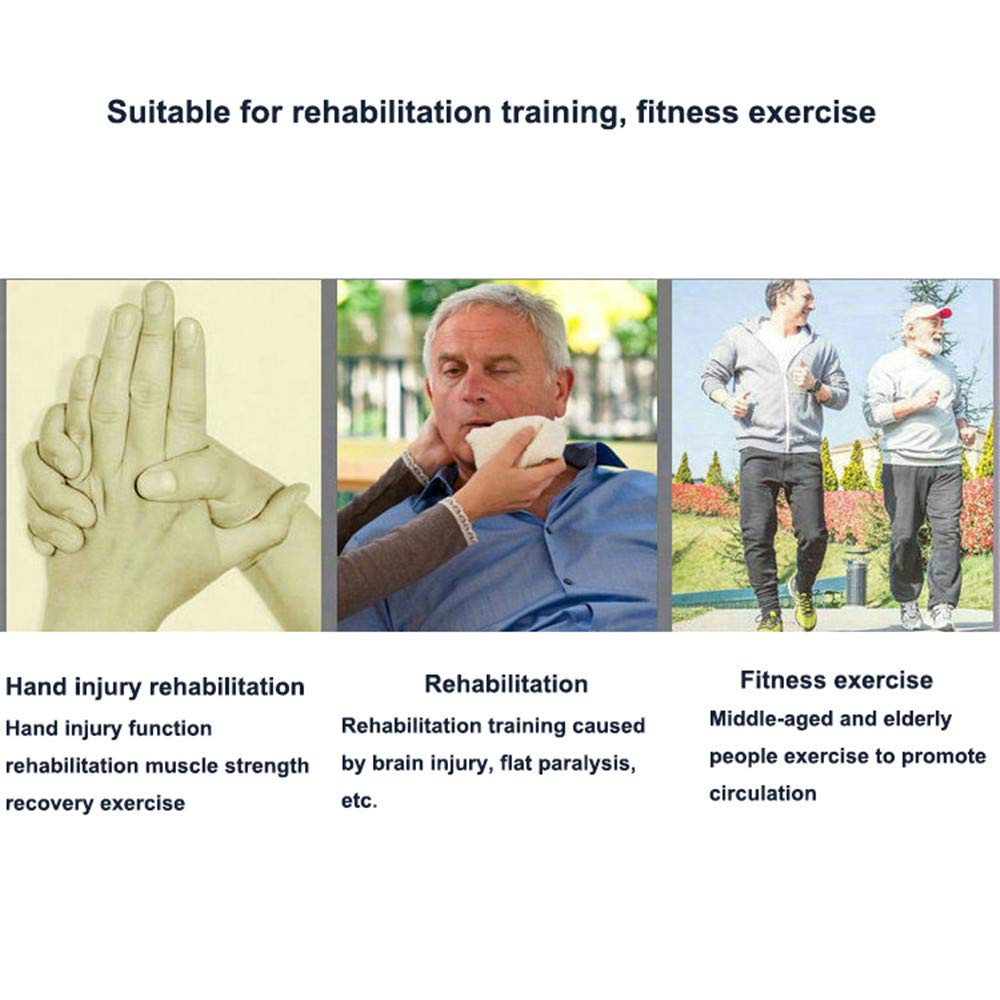 Equipo de entrenamiento de rehabilitación de mano y muñeca, edición mejorada, órtesis de muñeca de dedo ajustable, entrenador de dedo de reparación de ejercicio izquierdo y derecho, para pacientes c