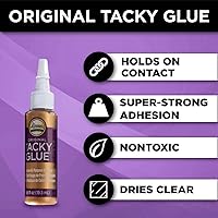 Vista 3 de Aleene's Tacky - Paquete de prueba de 5 piezas, pegamento multiusos para manualidades y proyectos de bricolaje, incluye pegamento Tacky original