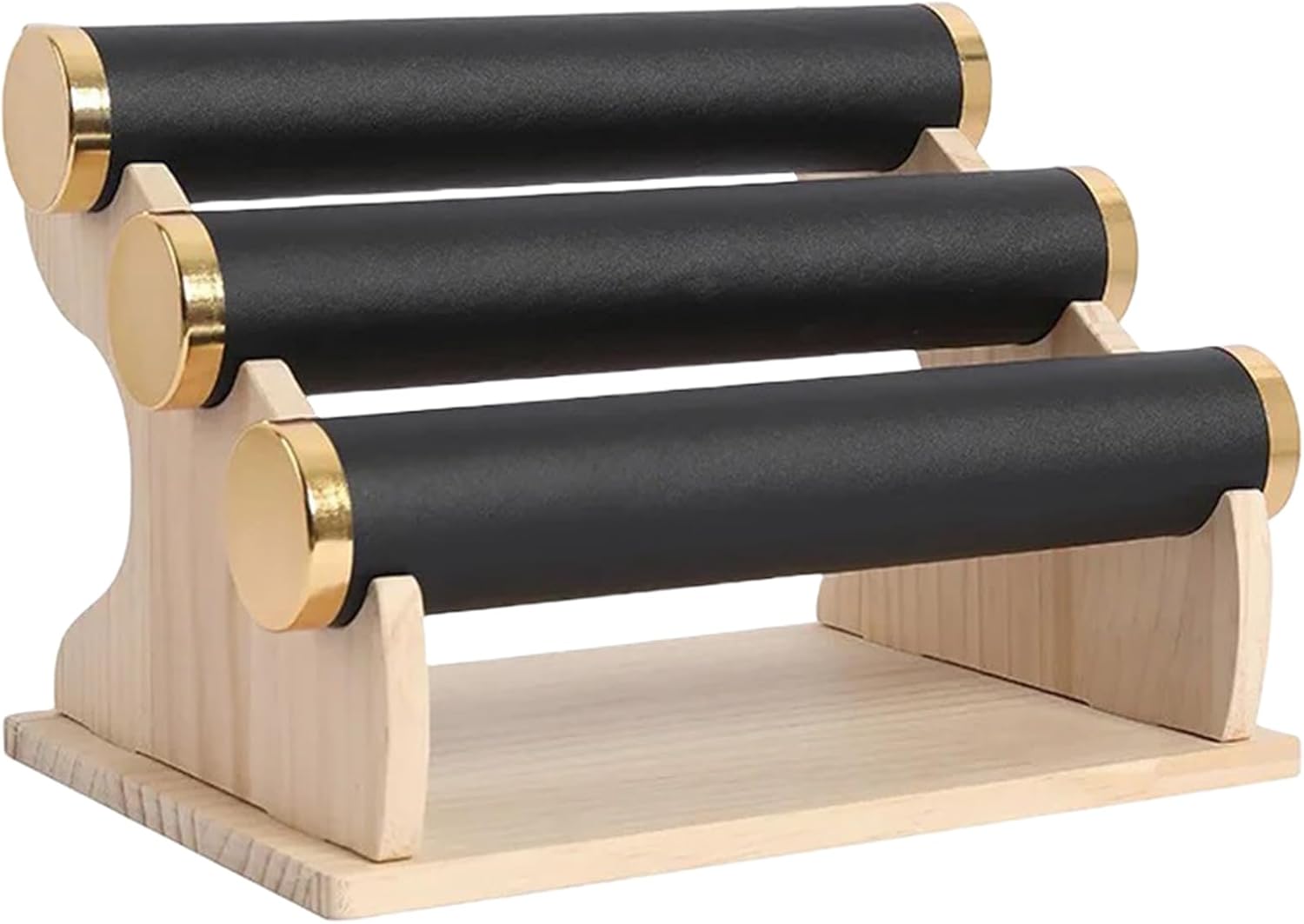 木製ディスプレイラック スタイリッシュなディスプレイホルダー 木製と豪華な棚 ジュエリー愛好家向け トレードショープレゼンテーション