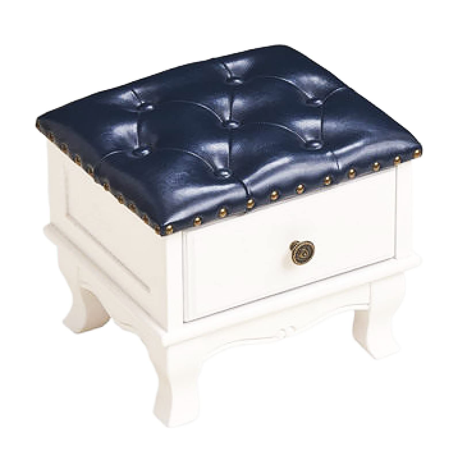 Pouf vintage en bois massif pour sublimer l'ambiance de votre salon