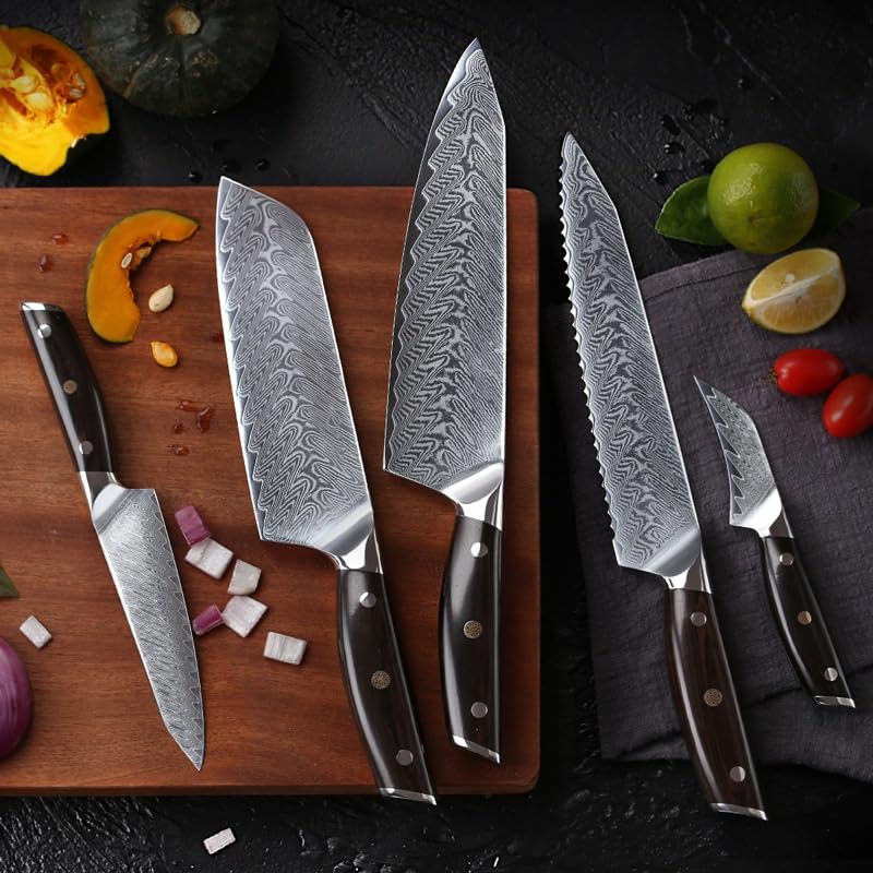 Set Cuchillos Cocina 6 Piezas Acero Inox Base miniatura 2