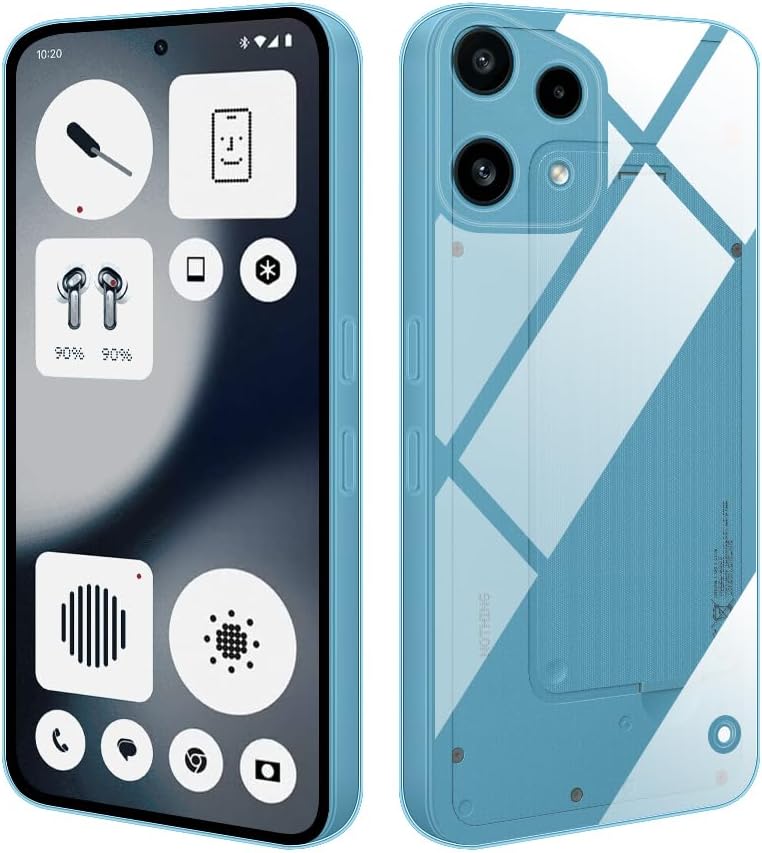HS Products HSP H lle f r Nothing Phone 3a Lite   Matt Sto fest & Passgenau TPU Silikon Case mit Microdots Kameraschutz Anti-Fingerprint & Staubschutz   Transparent