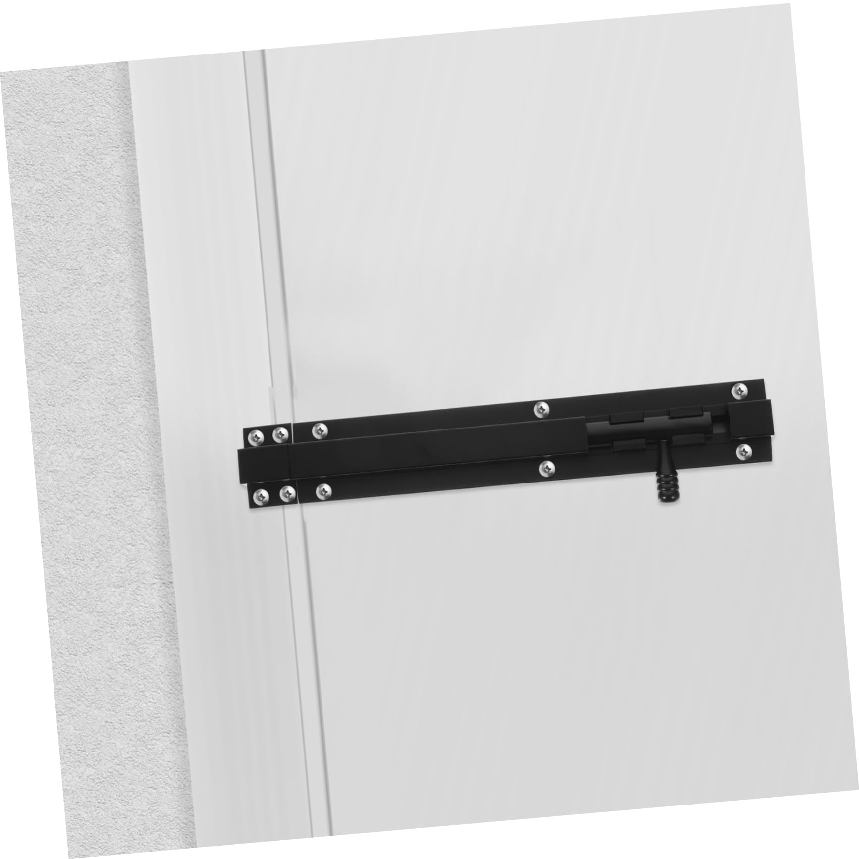 Pestillo Negro Seguridad de Deslizante Puerta de Aleación de Aluminio | Estructura Simple, Instalación Fácil, Uso Seguro, Apto para Baño y Cocina