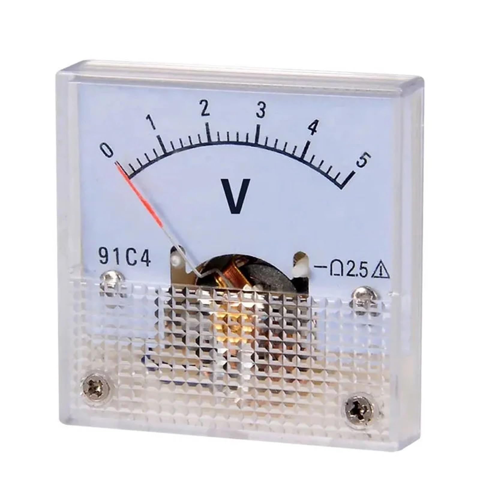 Voltímetro de CA, 91C4 Amperímetro analógico de panel con aguja mecánica (1 unidad)(0 200mA)