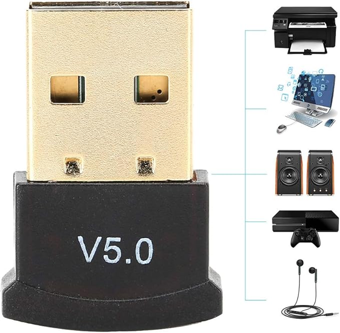 Adaptador USB 5.0 Inalámbrico BLE Dongle para PC TV Teclado Mouse miniatura 4