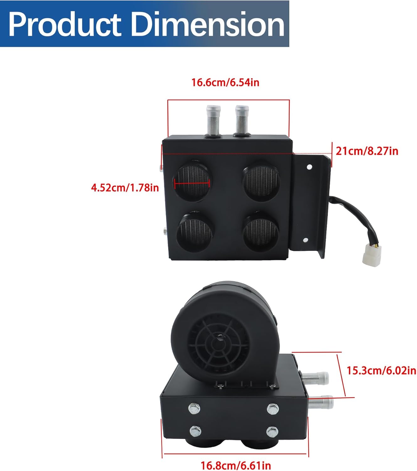 WFLNHB Cab Heater Kit with Defrost Replacement for Honda 1000R 1000X 2019-2022 Replacement for Honda 1000X-4 2020-2022