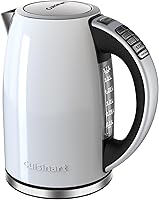 Vista 15 de Cuisinart PerfecTemp Tetera eléctrica de 1.7 litros, Tetera eléctrica inalámbrica para té, 1500W para calentamiento rápido, 6 temperaturas
