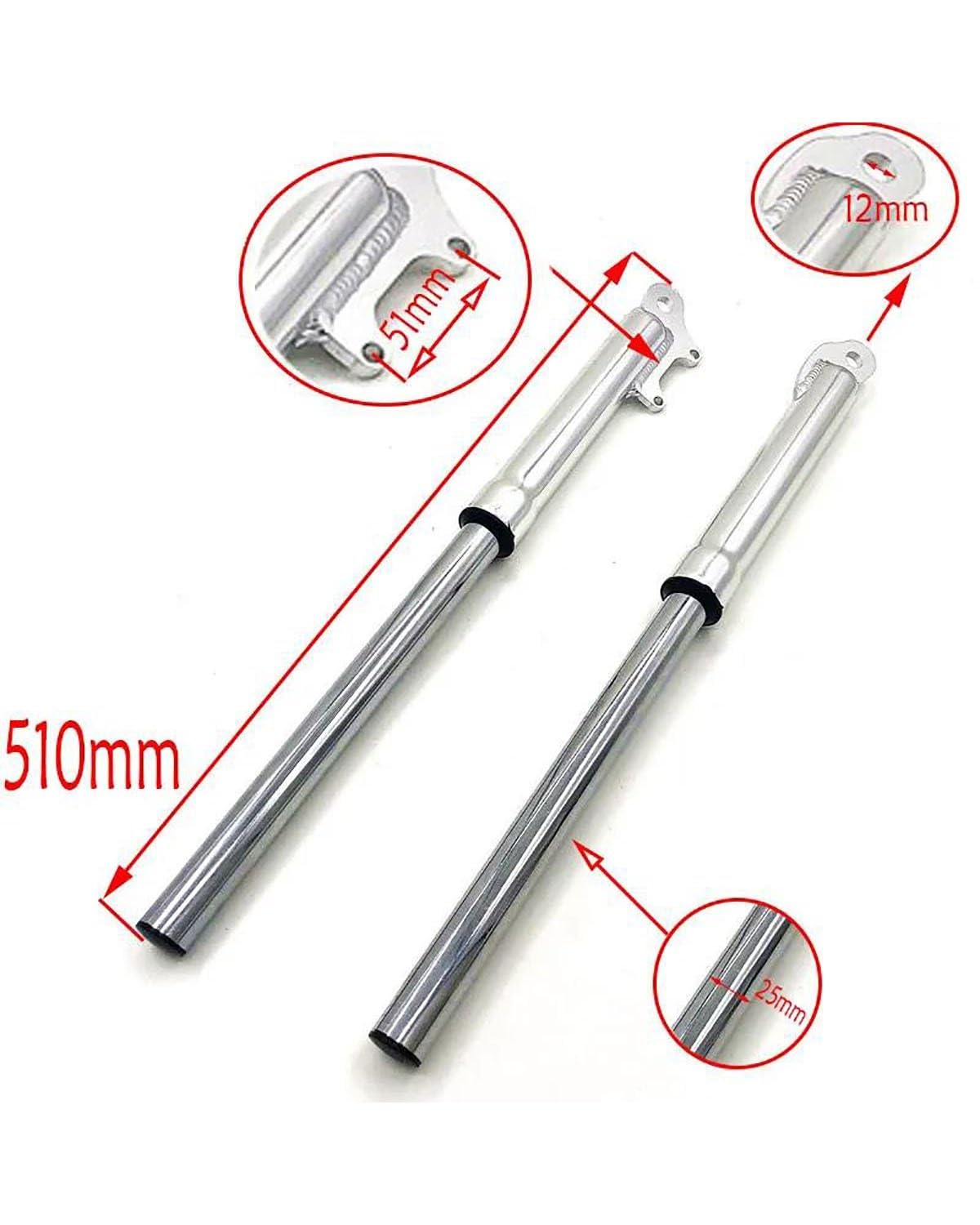 Fourche Avant Amortisseur 510mm Pour Mini Dirt Pit Bike Moto