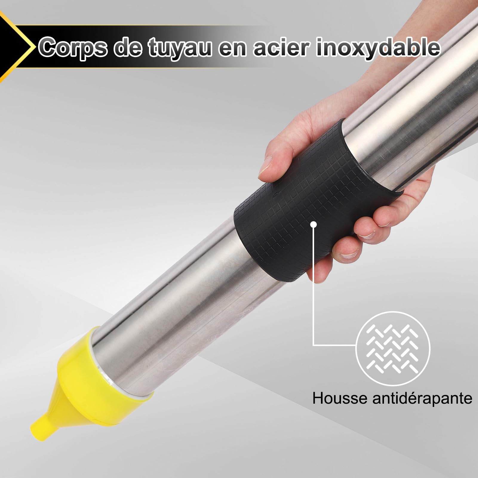Outil de Ciment Caulhry, Boîte en Caoutchouc Applicateur de Calafate de Phoque avec Une Grande capacité Résistante à Une Grande capacité pour Sceller Les Espaces Routiers