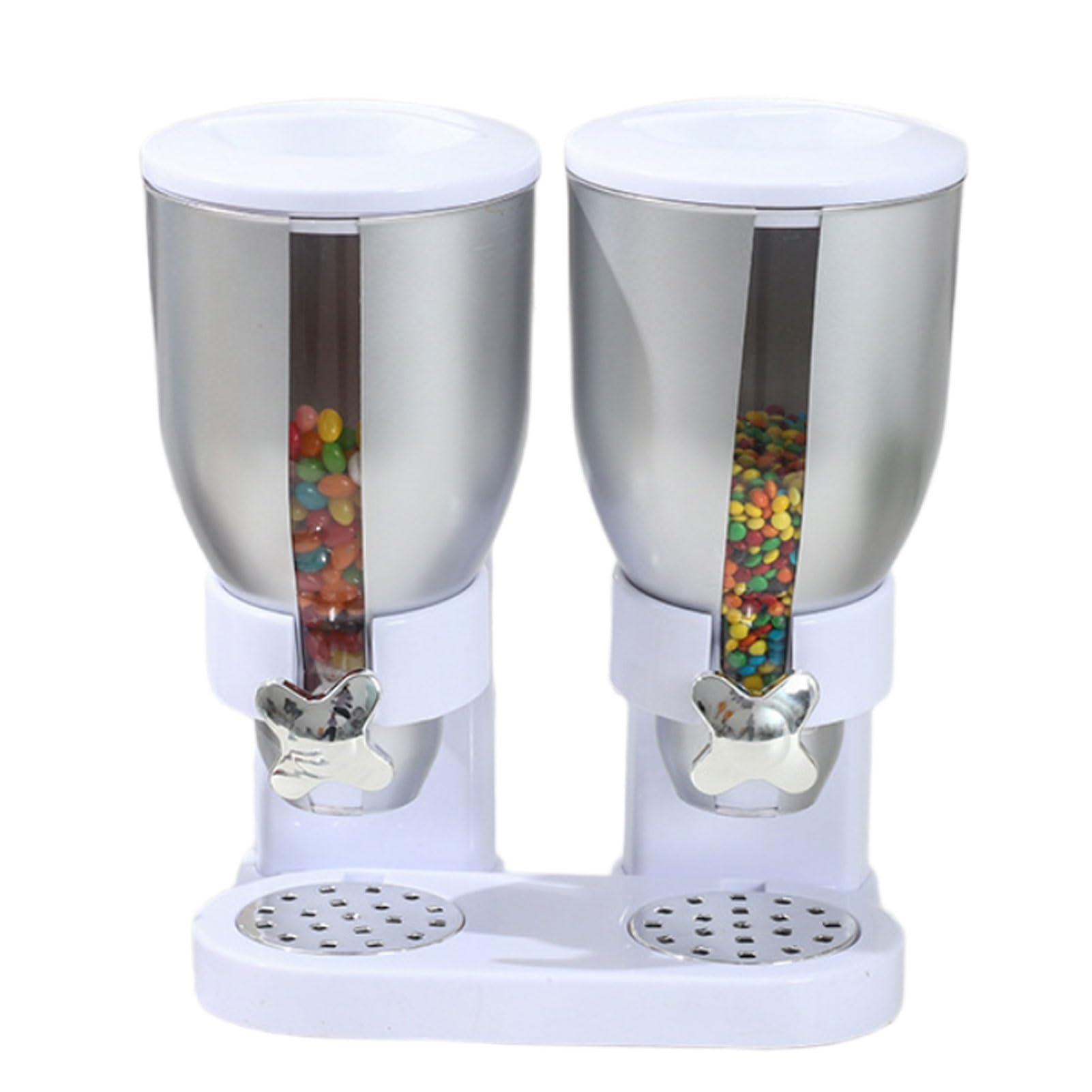 Dispenser per cereali da cucina, contenitore per alimenti secchi con supporto per caramelle, noci, cereali, snack, capacità 7 l, soluzione organizzativa per controsoffitto