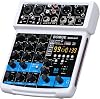 BOMGE-04F 4 channel dj audio sound mixer with MP3USB Bluetooth, stereo record48V 24 DSP Echo effects for Live broadcast, karaoke, performance, church singing and music production white-4f