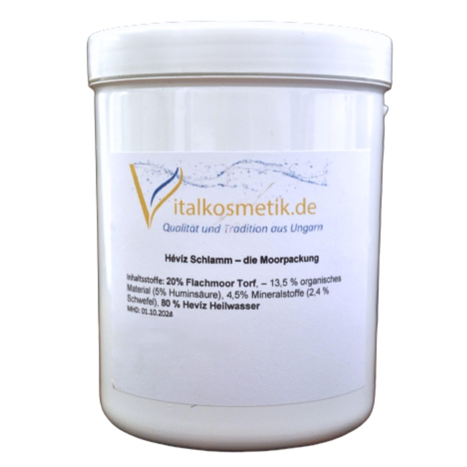 Hévíz Thermalschlamm – Ungarische Moor- & Fangopackung mit Mineralien & Huminsäure | Naturreine Pflege für Haut, Muskeln & Gelenke | Wellnessanwendung zu Hause (1 kg)