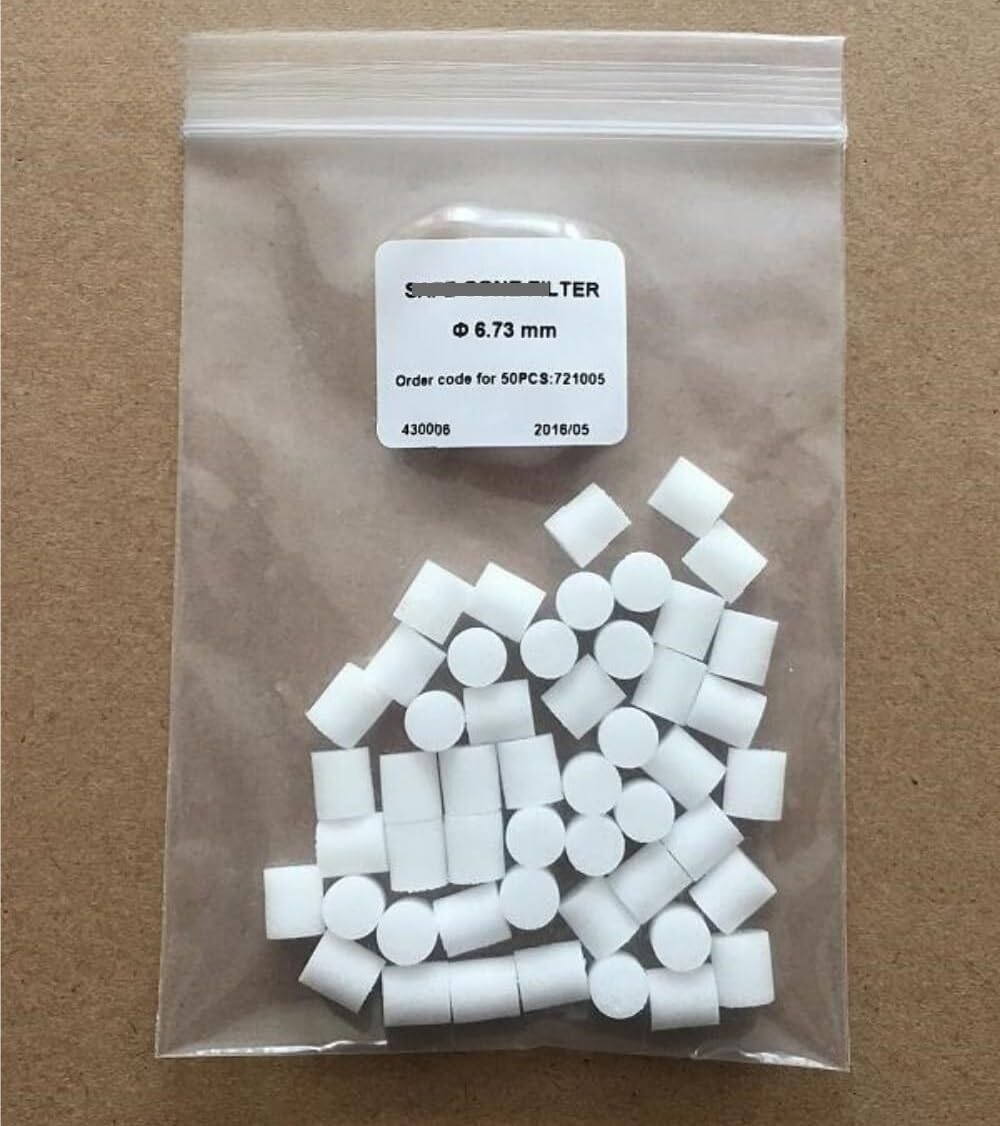 721005 Elemento de filtro de pipeta de 6,73 mm, 5 ml, 10 ml, material PE for pipeta de un solo canal