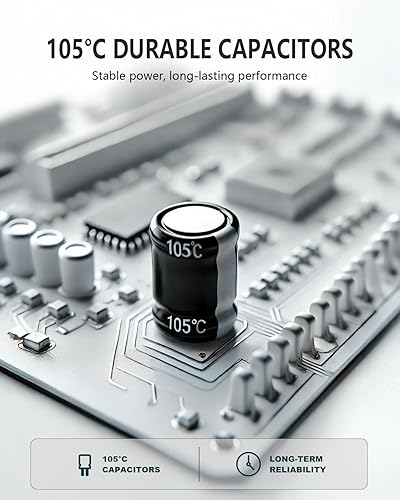 Miniatura 10 de Fuente de alimentación de 850 vatios 80 Plus Gold - Ventilador silencioso RGB de 4.7 in, PFC activo, condensador de 221.0 F - PSU de alto