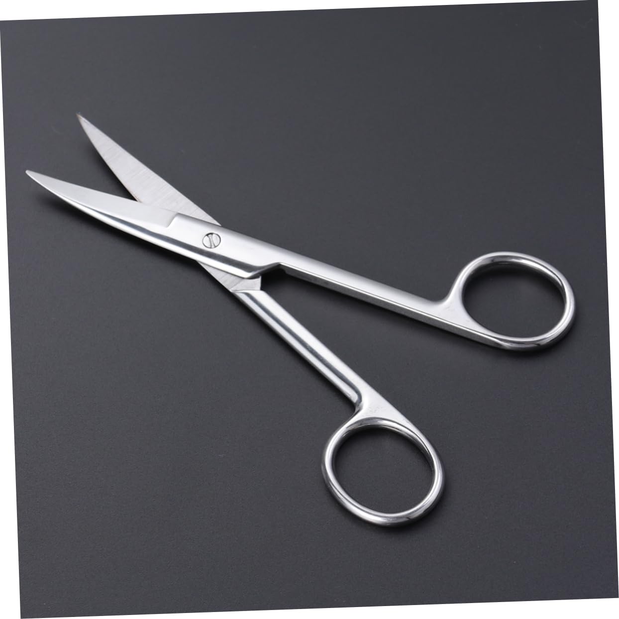 DOITOOL Elegant Stainless Steel Eyebrow Scissors -tipped Curved for Makeup Nose Hair and Eyelid Tape