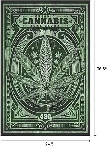 Vista 21 de Póster de cannabis orgánico cultivado en casa, 24 x 36 pulgadas
